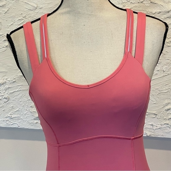 Lululemon Happy Strappy Tank Top, Size 6, Pink Lemonade Coral, Cris-Cross Back - Picture 3 of 10